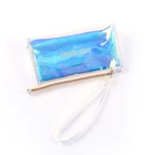 Custom Waterproof Cosmetic Iridescent Holographic Laser PVC Makeup Bag