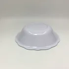 FDA Soup Melamine Bowl 7.48'' Wave-edge Melamine Soup Bowl with Eboss Dot