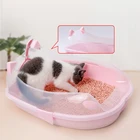 Cat Litter Box Wholesale Pet Cat Litter Box Candy Color Cat Toilet