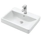 Basin Good Quality Best Price Square Shape Small Size Design Smoothly Glaze Cabinet Basin