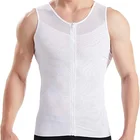 Mens Slimming Body Shaper with Zipper Compression Shirt Slim Shapewear