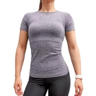 New clothing short sleeve top yoga running top women sports fitness apparel yoga wear