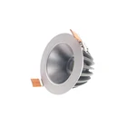How Bright hot sale round aluminum recessed spotlight 3/6/9/12/16/24/30/40W led cob down lights for Chain Store