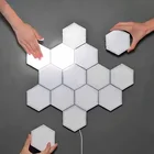 卸売小説 diy ハニカム led 量子ライトダウンタッチナイトランプライトのモジュラー六角形の壁ランプ