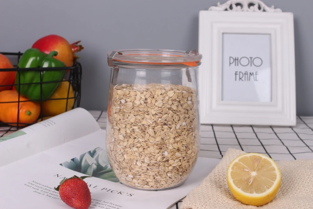 4ozml glass mason jar with handle