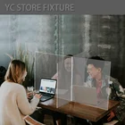 Table Clear Acrylic Table Shield Protection Clear Acrylic Sneeze Screens Guard For Office Restaurant