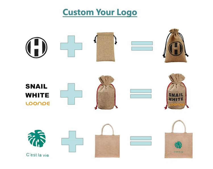 jewelry thick pacakge burlap linen jute pouch bag drawstring