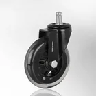 Light Duty 4 inch PU Rollerblade Office Chair Caster Wheels Replacement Swivel Stem Wheels