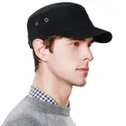 Fashion Mens Cotton Military Cadet Army Cap Flat Top Baseball Sun Hat Adjustable Hat