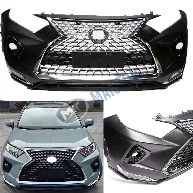 Maictop Car Accessories Facelift Front Bumper Grille Bodykit For Rav4