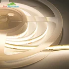 Led Strip Led Lighting Led Strip Dotless Flexible Cob Light Tira Led 5 Metros Cob Led Strip Kit
