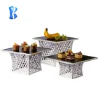 Okey Restaurant kitchen equipment afternoon tea buffet stands chafing dish buffet decoration catering food display risers