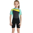 Youth Boy's and Girl's One Piece Neoprene Kids Shorty Wetsuit Swimsuit