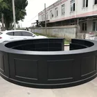 Bar New Design West Style Fancy White Painted Round Bar Counter