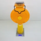High Visibility Flashing Warning Traffic Barricade Light Solar Powered Traffic Cone Warning Light
