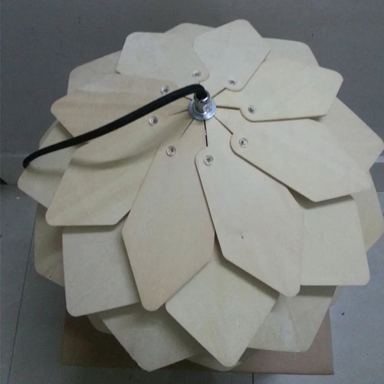 Handmade pinecone shape natural basswood chandeliers for restaurant hotel villa pendant light