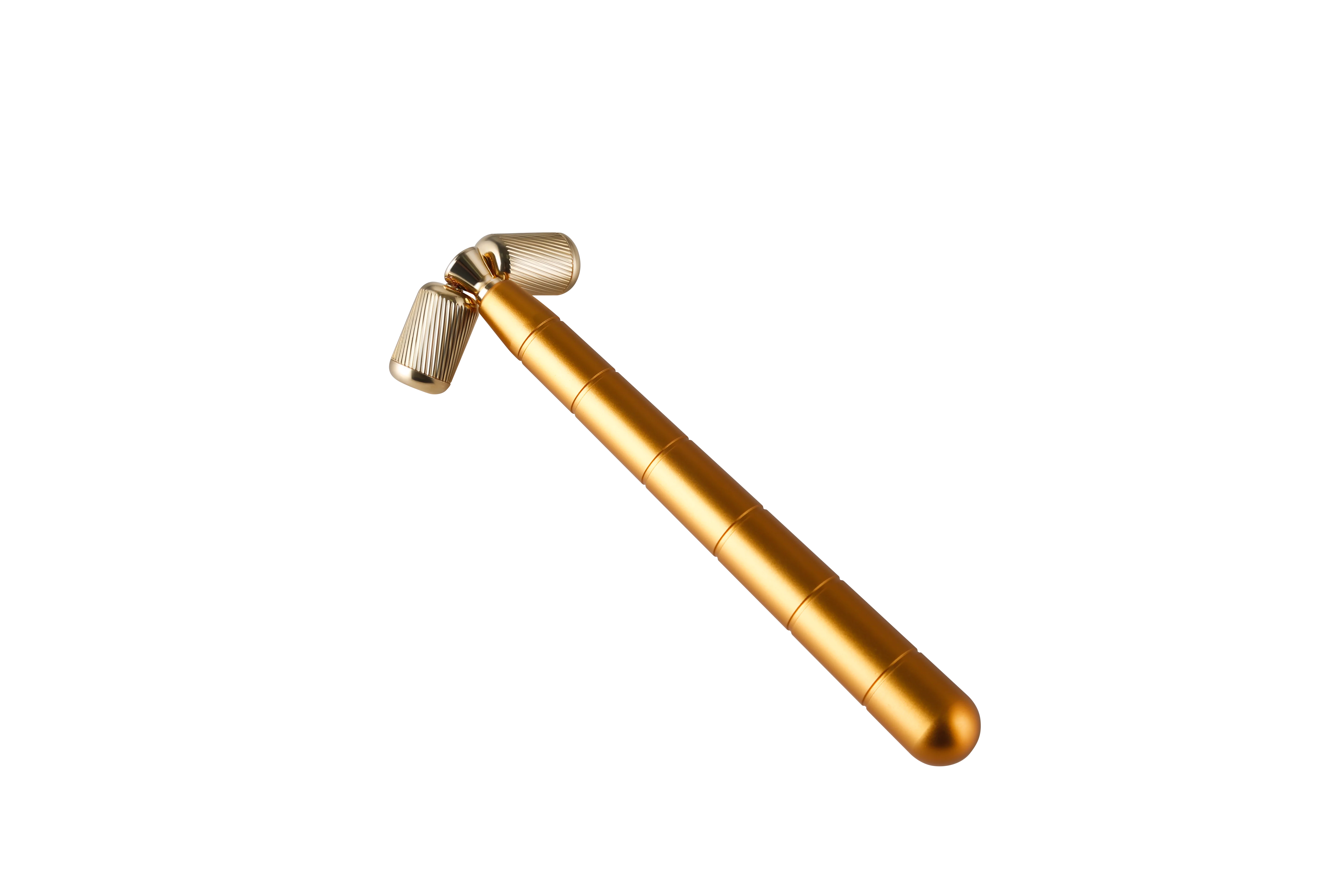 Sainbeauty V shape face-lifting instrument massage roller massage stick golden stick thin Gold Face Massager