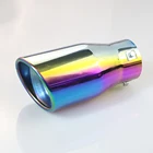 Exhaust Pipe Automobile Exhaust Pipe C32 Refit 7.6cm Diameter Universal Tailpipe Stainless Steel Muffler Accessories