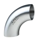 Direct manufacturer ASTM A270 3A sanitary stainless steel pipe fitting bend 90 degree elbow
