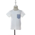 Customized summer boy shirt cotton clothes for kid with pocket