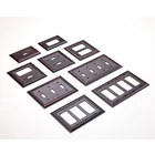 European Horizontal decor led light brasszine alloy electrical Socket modular wall cover switch plate