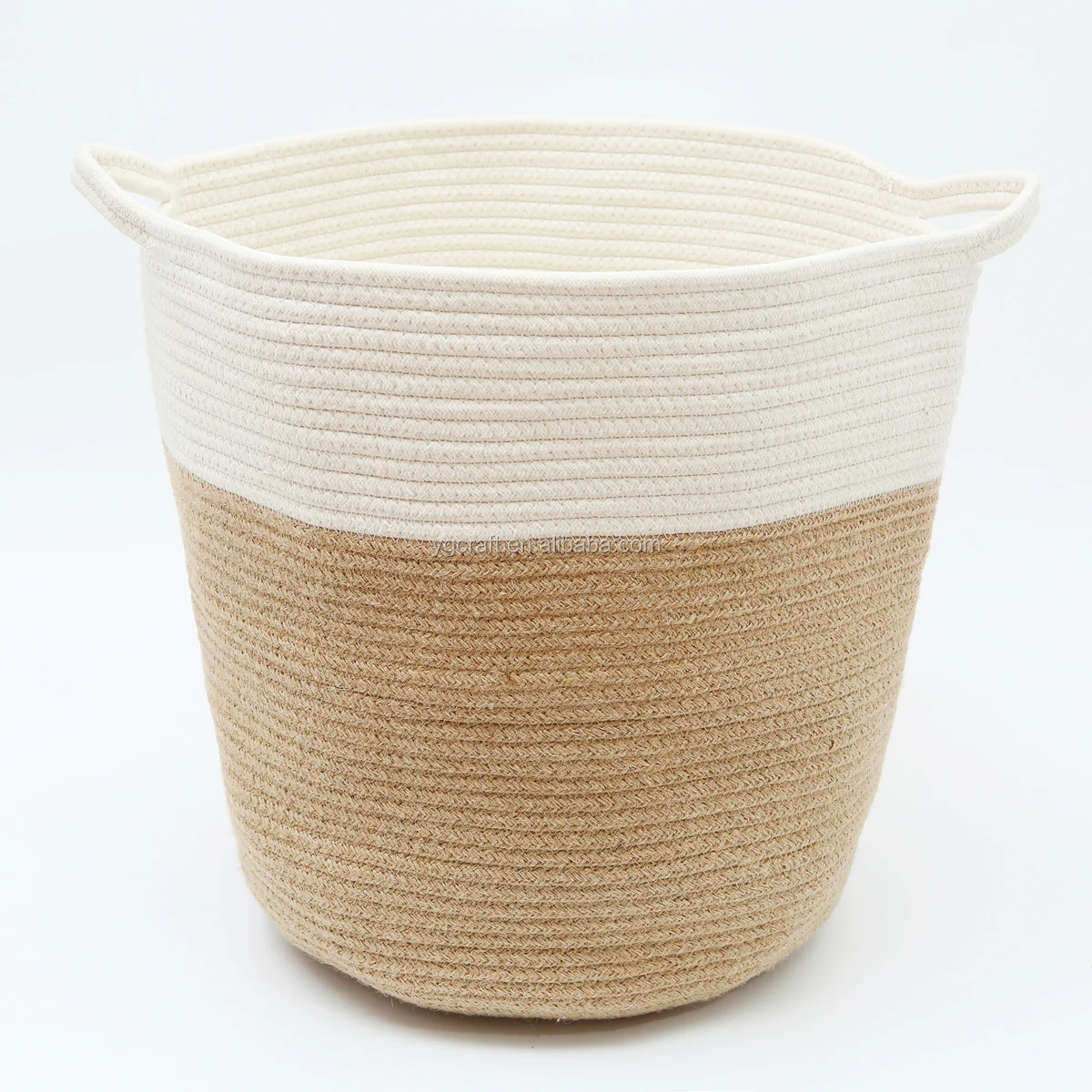 & decor cotton rope blanket storage basket for laundry toys