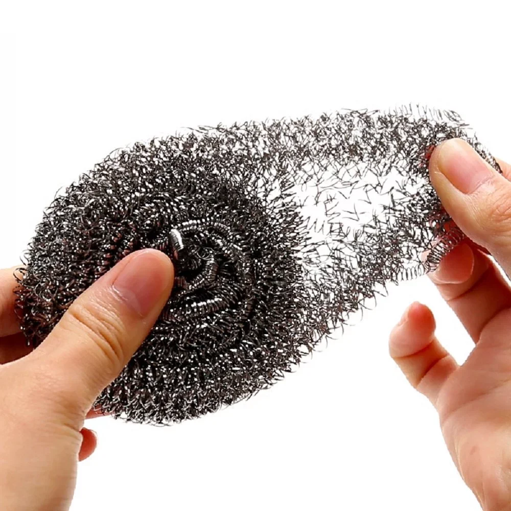 stainless steel scourer scrubber dish cleaning ball