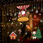 HM92035ds Christmas Pvc Decoration Wall Santa Window Sticker
