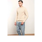 Winter New Mens Custom Full Crew Neck Pullover 100% Merino Wool Knitted Sweaters Men 2020