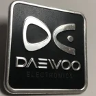 Aluminum printing and stamping 3D Logo sticker in package label