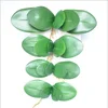 Lifelike artificial orchid leaves for phalaenopsis with fibrous roots decoration