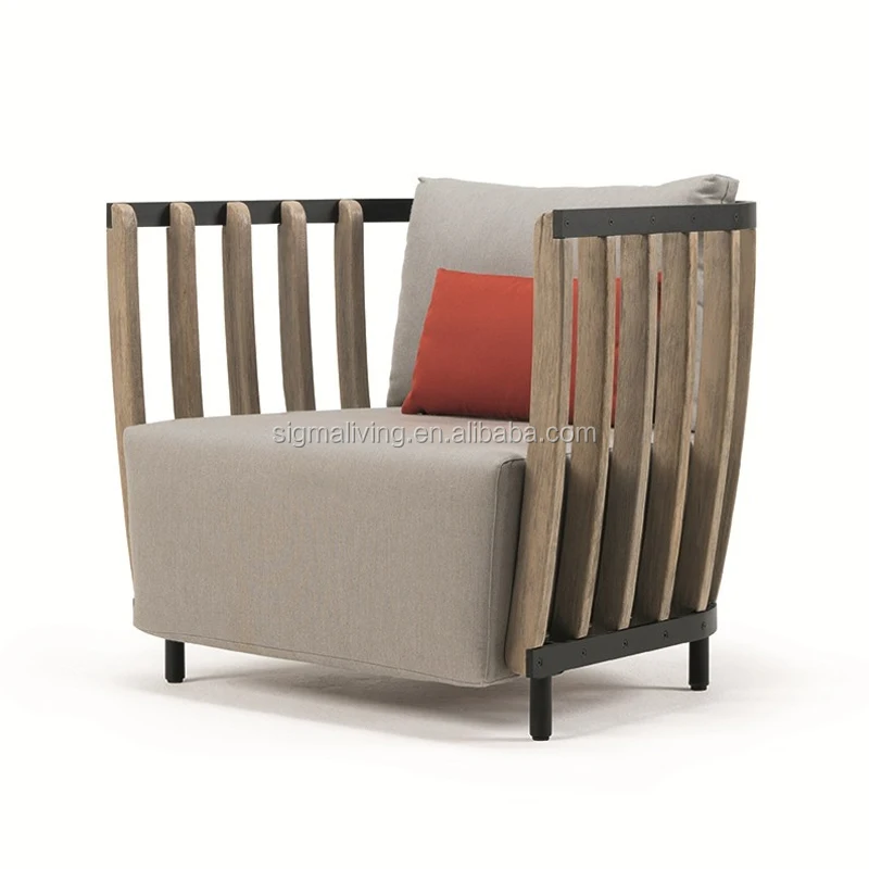 Garden sets teakwood outdoor sofa combination villa club hotel model room