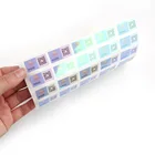 Wholesale Waterproof Adhesive Custom Logo Made Printed Round 3D Laser Hologram Security Qr Code Sticker