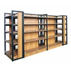 Hot Popular Gondola Wooden Supermarket Display Shelf