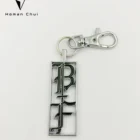Hot Sell Custom Made Metal Logo Charms Metal Brand Bag Tag with chain
