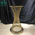 Outdoor Glass Stainless Steel Bar Table