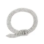 q3 Women Lady Girls Gift Gold silver Diamond jewelry Necklace Choker