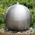 High quality stainless steel outdoor garden fountain ball water feature sphere fountain