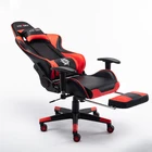 Wholesale Anji Ergonomic Swivel adjustable backrest racing computer office gaming chair with footrest