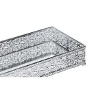 Custom Cheap Wedding Coffee Tabletop Perfume Vanity Home Decorative Silver Rectangular Metal Mirror Serving Tray