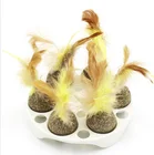 fresh natural catnip mint ball cat toy pet products wholesale in stock Amazon hot selling cat toy