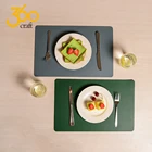 Pp Table Mats Oem Design Printing Pp Pu Leather Table Mats Placemats For Dining Table