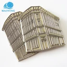 Cheap custom travel souvenir metal high quality bronze city logo fridge magnet