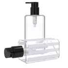 Custom shower gel shampoo bottle 300ml 550ml lotion bottle petg plastic cosmetic bottle package material