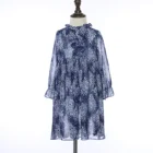 Long Sleeve Girl Summer Dress Tulle Girl Fluffy Dress Flower Lace Dress