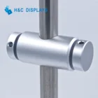 Glass Display Display Professional Aluminum Hanging Glass Double Sided 10mm Rod Panel Support Display System