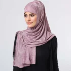 Wholesale Soft Good Quality Have Gloss Dubai Fashionable Polyester Hijab Scarf