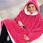 Hoodie Girls Oversized Sherpa Hoodie Super Soft Warm Comfortable Blanket Hoodie 1 Size Fits All Men Women Girls Boys