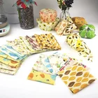 3 Packs Reusable Washable Beeswax Food Wraps with FDA Approved Eco-Friendly Sustainable Products