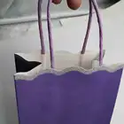 2020 Wholesales Lovely violet kraft gift PAPER BAG Glitter